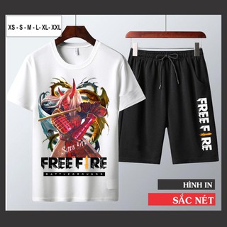 Bộ hè nam free fire, in nhiệt cao cấp giá siêu sock - quỷ kiếm