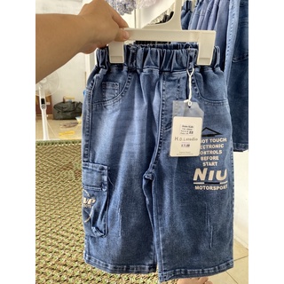 Quần bó jean túi hộp bé trai siêu mềm