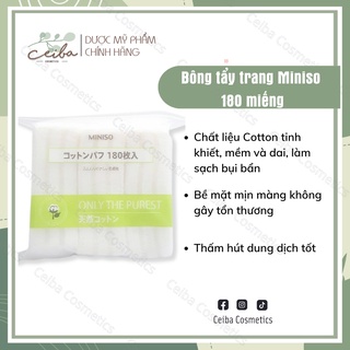 Bông Tẩy Trang Cotton Pads MINISO Nhật 180 miếng
