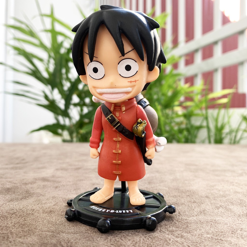 Bộ 3 Mô Hình One Piece Luffy Chibi Dễ Thương