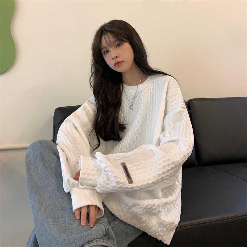 Áo Hoodie Dáng Rộng Cỡ Lớn Thời Trang Dành Cho Nữ