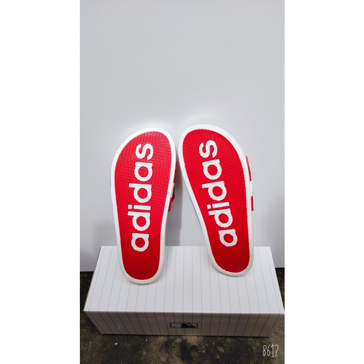 Dép quai ngang adidas - đế dúc im chữ - dép nam -   quai ngang -  thể thao .kèm hộp đen bóng.