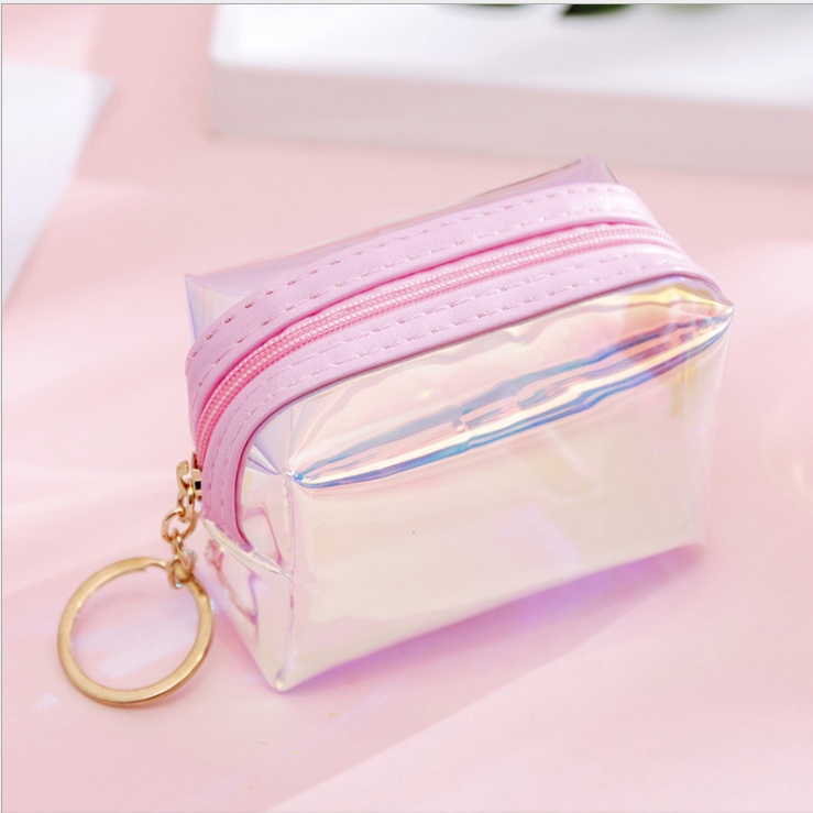 Ví nữ cầm tay màu Hologram dễ thương A1598