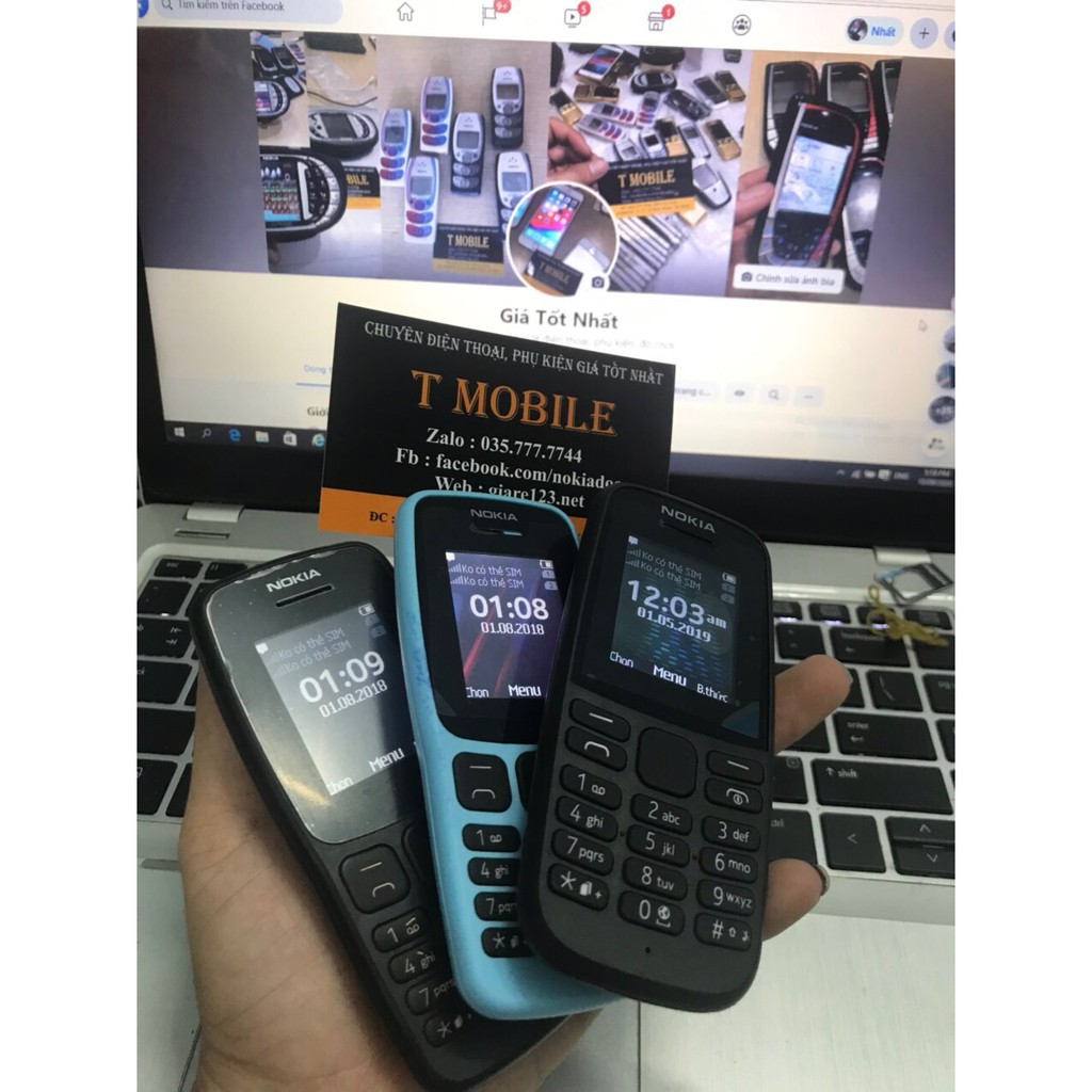 Điện thoại Nokia 106 2018 2 Sim Nhỏ Gọn Nghe Gọi To Rõ Pin Khỏe Bảo Hành 12 Tháng