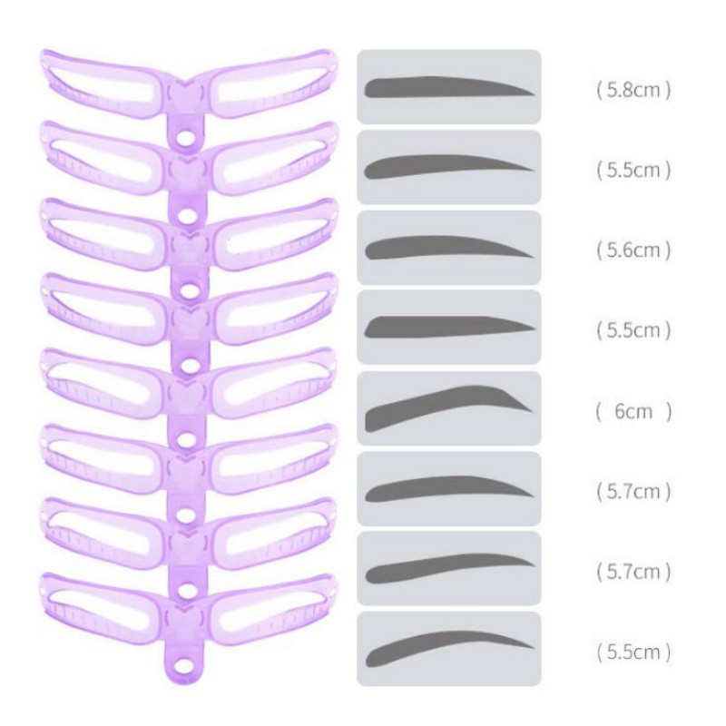 Khuôn vẽ lông mày có tay cầm và dây đeo tiện lợi