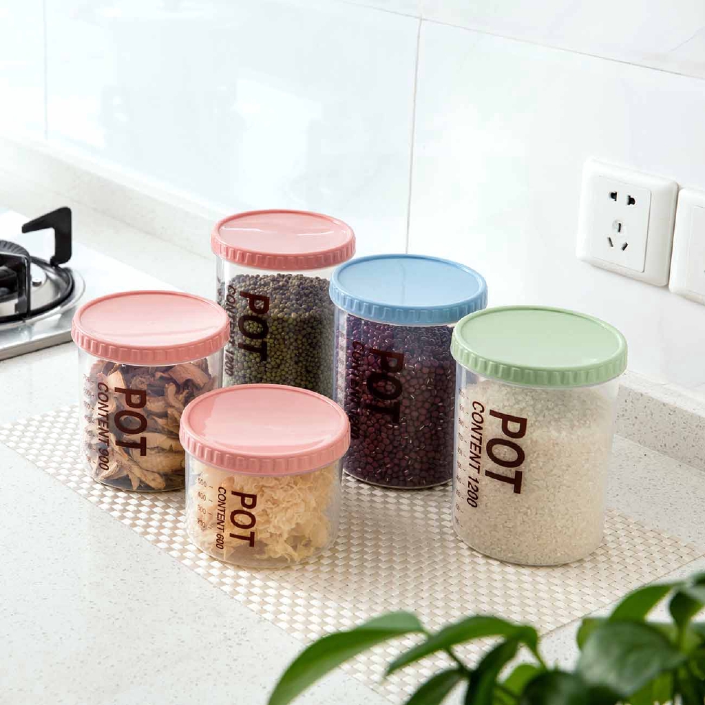 Hộp Đựng Thực Phẩm JUJIAJIA Có Thước Đo Lường Tiện Lợi