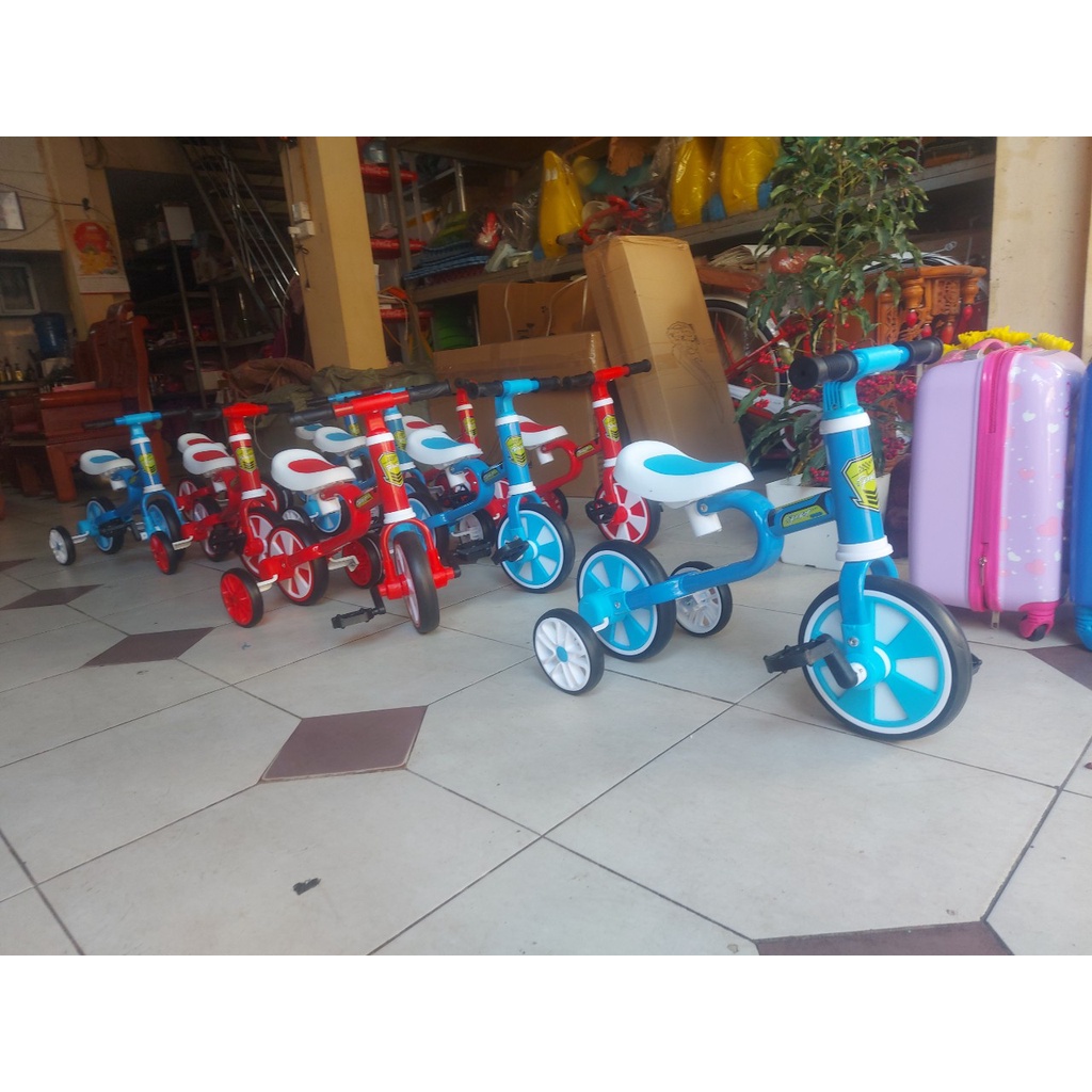 XE 3 BÁNH SPORT  3in1 VỪA LÀ XE CHÒI CHÂN , VỪA LÀ XE ĐẠP 3 BÁNH NĂNG ĐỘNG CHO BÉ