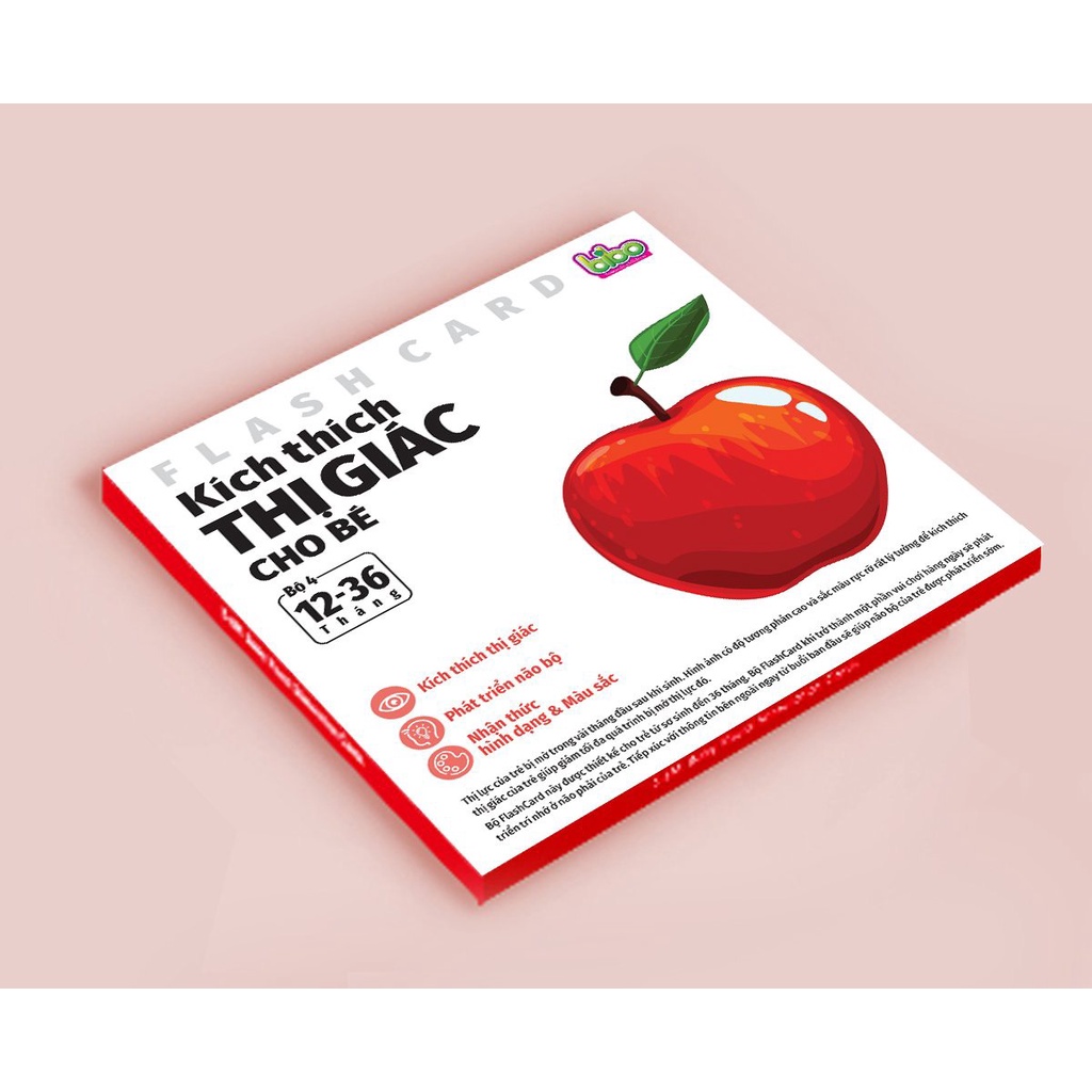 Trọn Bộ Tranh Kích Thích Thị Giác Cho Bé - Ép Plastic 2 Mặt Made In VietNam Từ 0-36 Tháng Tuổi