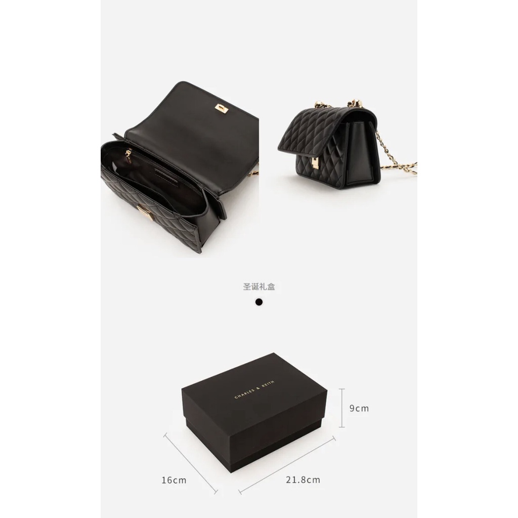 Charles & KEITH CK2-70840339 Túi Đựng Gừng Giáng Sinh Cho Nữ Hộp quà tặng