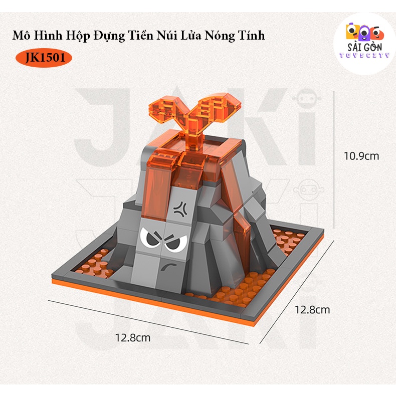 Đồ Chơi Lắp Ráp Kiểu LEGO Mô Hình Đồ Dùng Học Tập Khủng Long Fun Desk Cho Bé Siêu Dễ Thương JAKI Với 250+ PCS