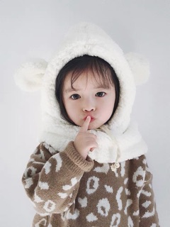Mũ lông cừu cho bé từ
