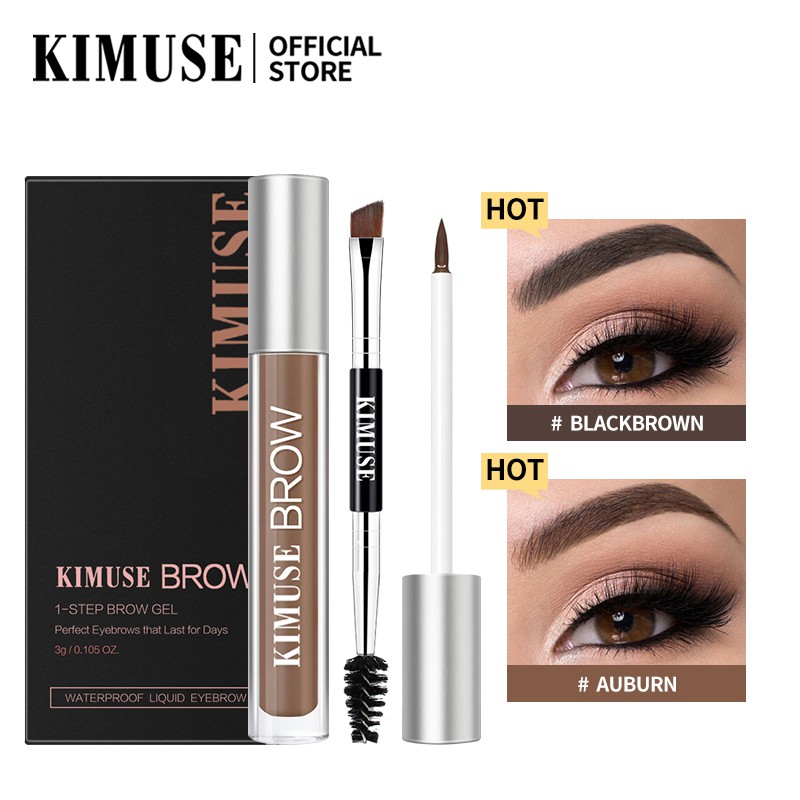 KIMUSE Kem lông mày không thấm nước Lông mày không thấm máu Henna Tattoo Shaded Eyebrows 50g