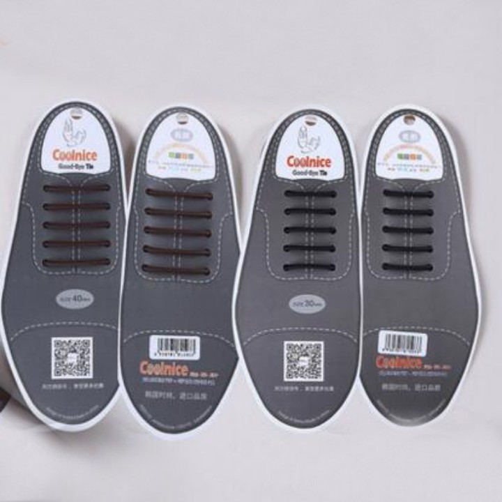 Dây giày cao su cho giày da, giày tây nam-bộ 12 dây siêu thông minh