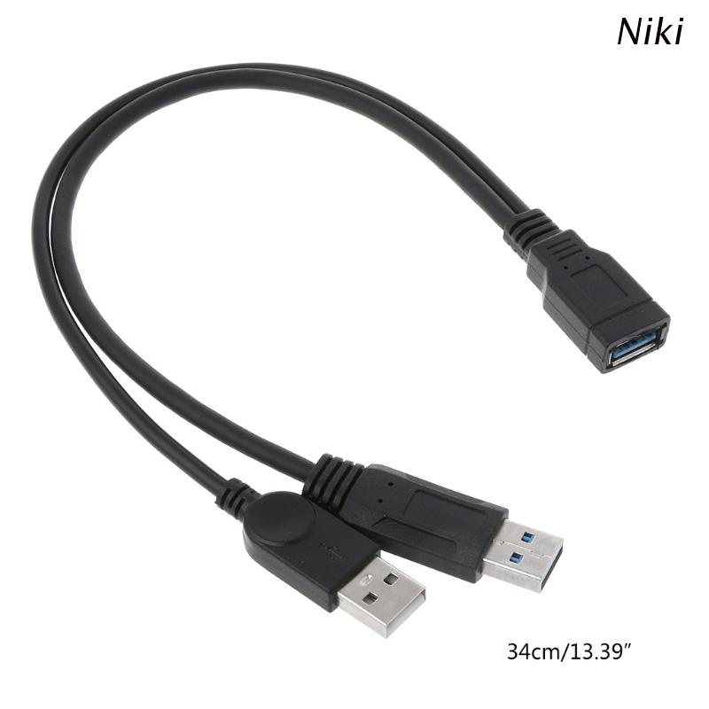 Dây cáp sạc mở rộng hai cổng USB 2.0 A sang USB 2 cổng USB cho máy in