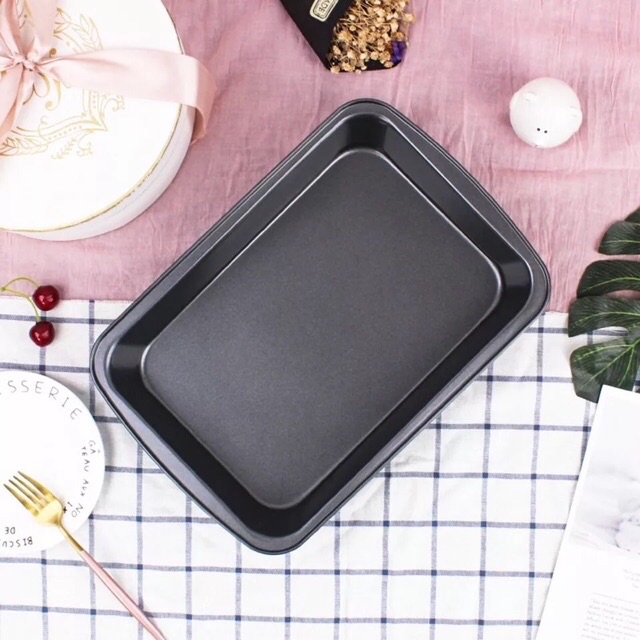 Khay chữ nhật chống dính thành cao