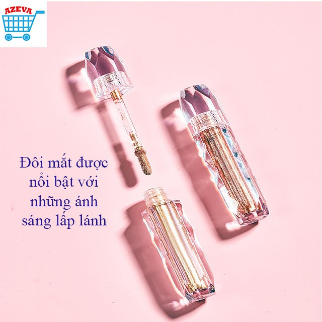 Nhũ mắt kim tuyến Diamond VRSTI, Make up mắt nhũ 10 màu ánh kim - Azeva