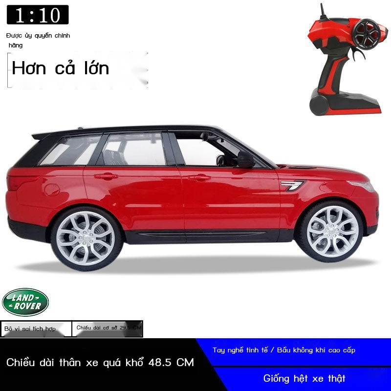 ☒△❈1:10 siêu lớn sạc Land Rover ô tô điều khiển từ xa xe địa hình đồ chơi trẻ em chính hãng drift mô hình xe đua Range R