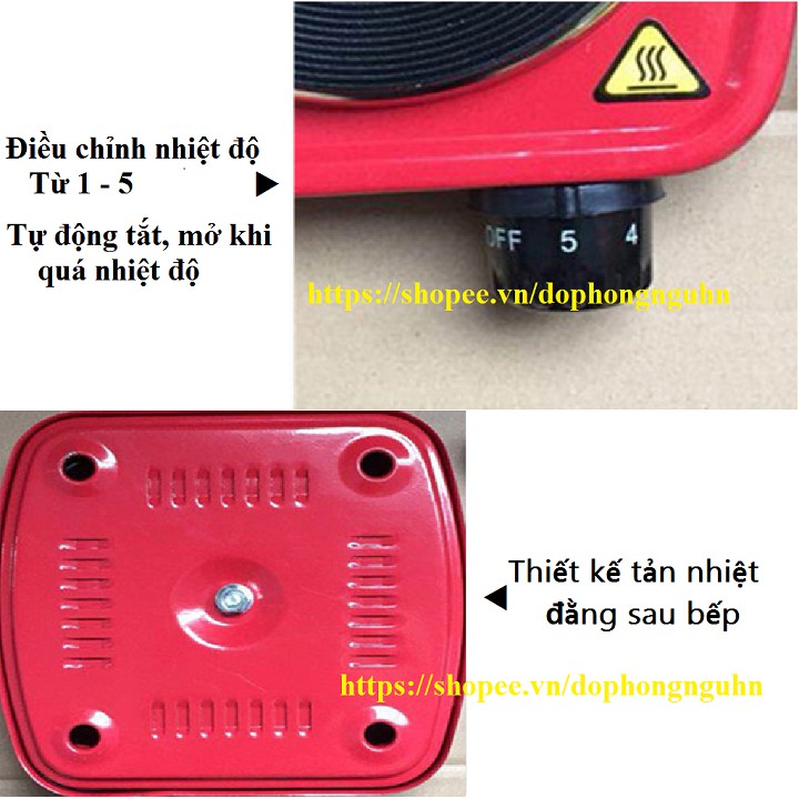 Bếp điện mini 500W dành cho dân văn phòng, sinh viên