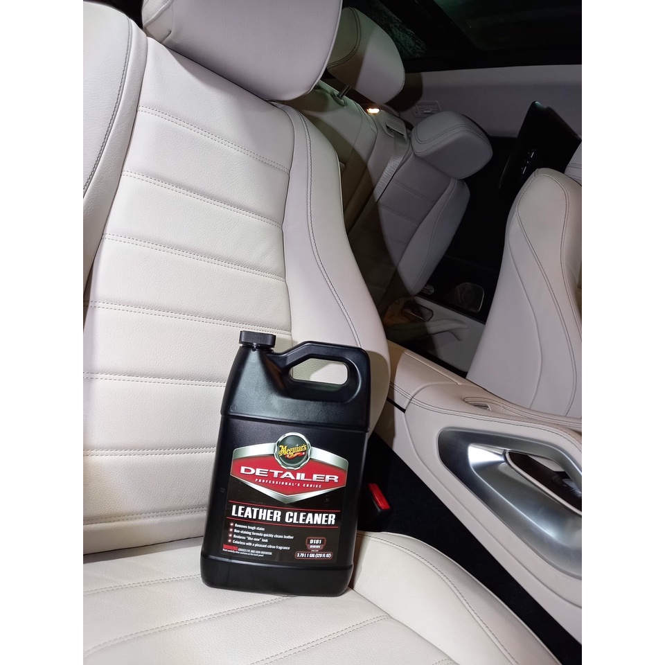 Meguiar's Sản phầm chuyển dụng làm sạch bề mặt nội thất da xe hơi - Detailer Leather Cleaner, D18101, 1 Gallon