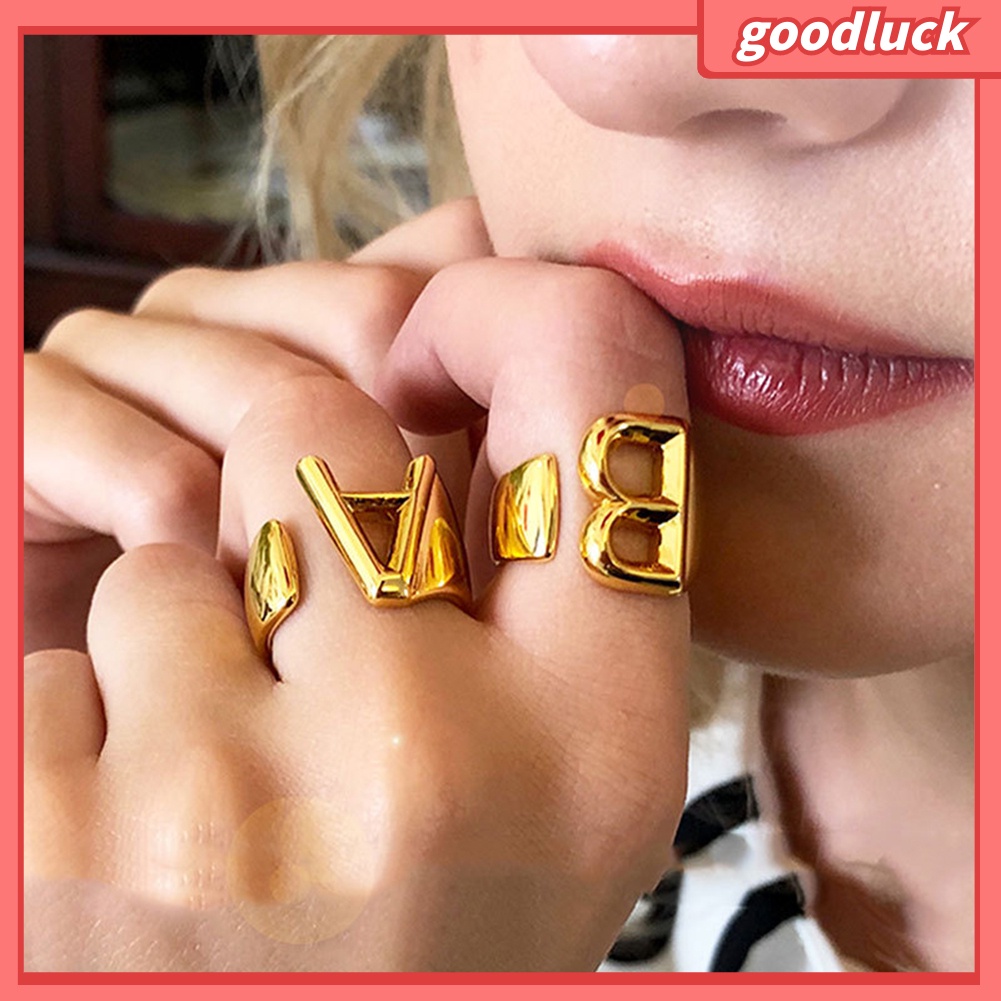 Nhẫn Hở Hình 26 Chữ Cái Cho Nữ