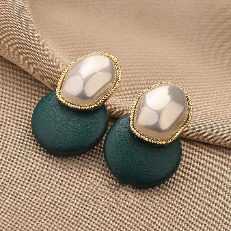 Bông Tai Đính Ngọc Trai Nhân Tạo Phong Cách Hàn Quốc Mới 2022 Dành Cho Nữ