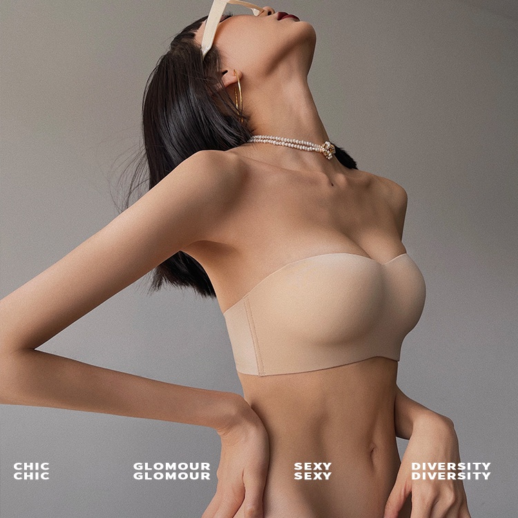 Áo Ngực Không Dây Không Đường May Mềm Mại Có Thể Tháo Rời Dành Cho Nữ