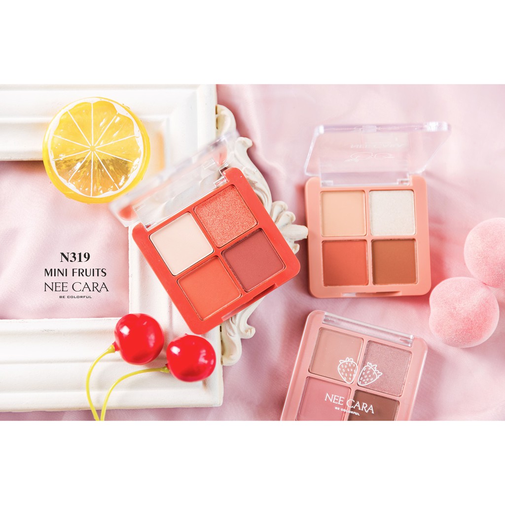 [New] Phấn Mắt Nee Cara Thái Lan Mini Fruits 4 Ô Màu Xinh Xinh | BigBuy360 - bigbuy360.vn
