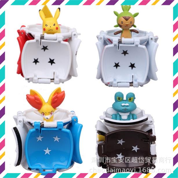 Mô Hình Quả Cầu Pokemon, Tự Động Ném Thú Pikachu - Sáng Tạo Cho Bé
