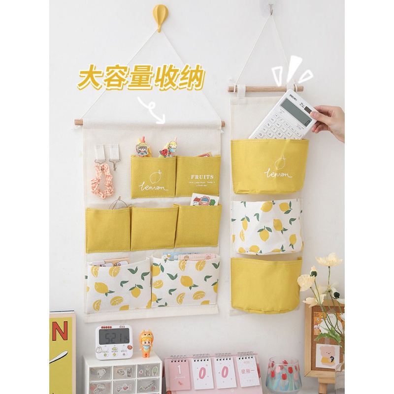 Túi Vải Treo Tường Đựng Đồ Dùng Tiện Lợi