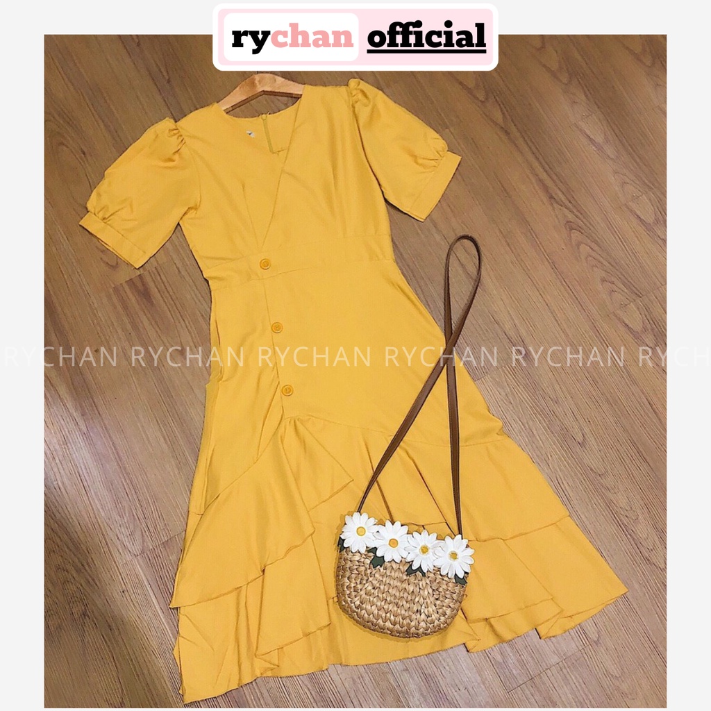[ẢNH THẬT CUỐI] DX506 - Đầm Xòe Đắp Chéo Đuôi Tầng Nhiều Màu