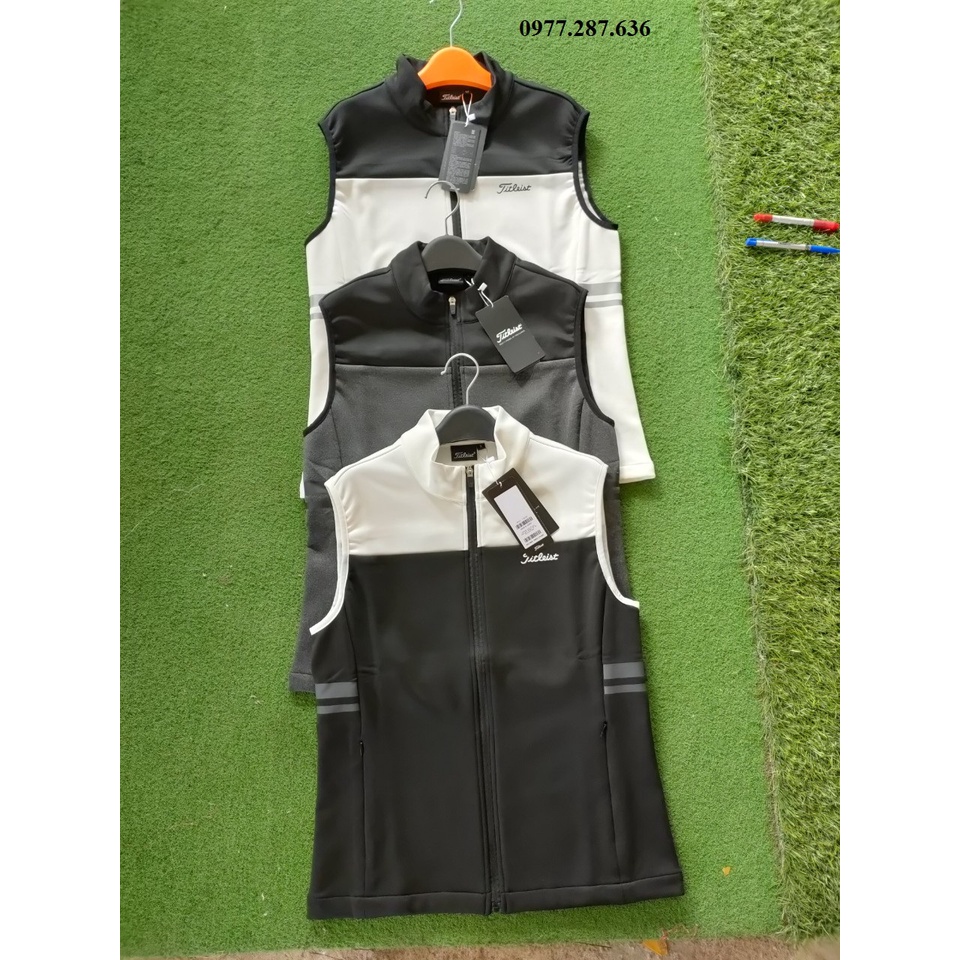 Áo gile golf nam Titleist 2 lớp giữ nhiệt cực kì tốt trang phục thể thao AG001