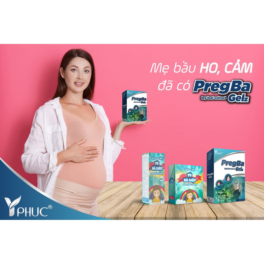 BỔ PHẾ PREGBA GELZ – Hỗ trợ giảm ho, đau rát họng, dùng được cho mẹ bầu, trẻ sơ sinh (10 GÓI)
