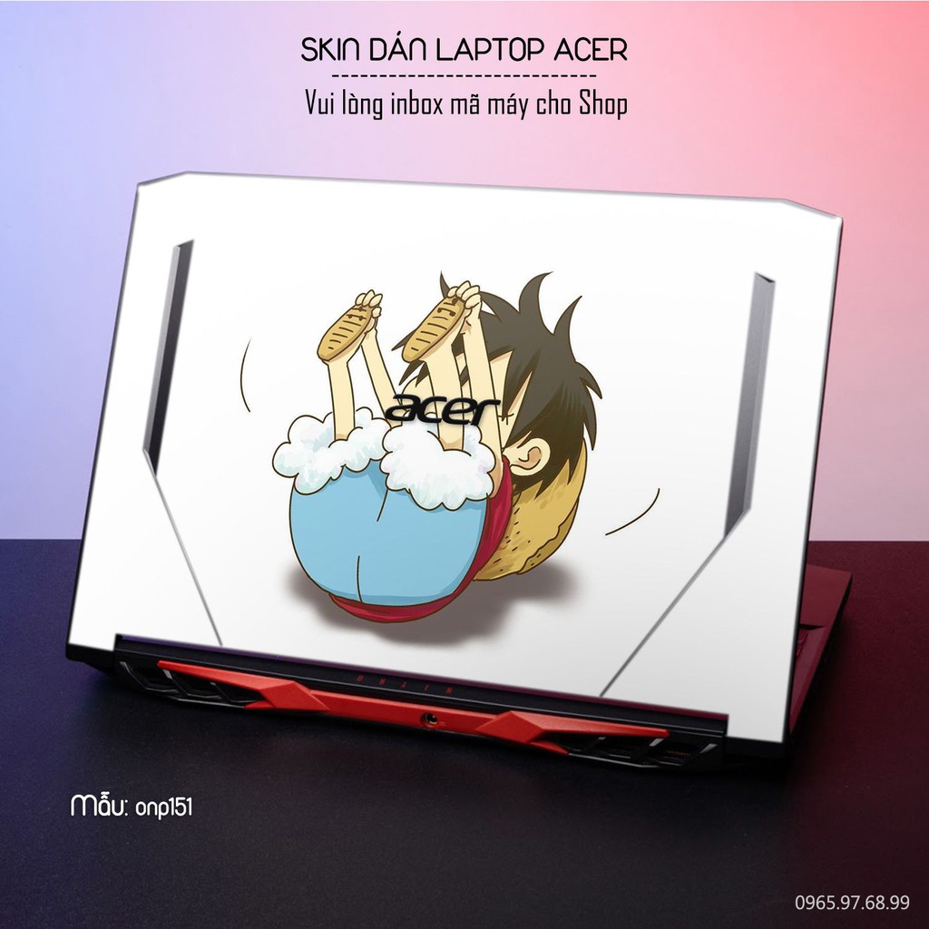 Dán decal cho các dòng Laptop Acer in hình OnePice cực đẹp