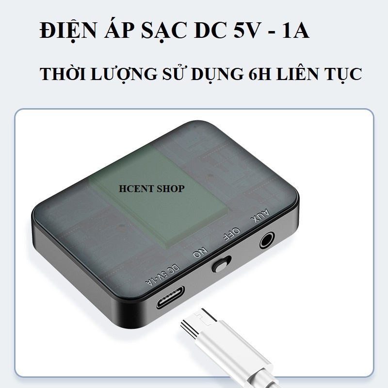 Thiết bị phát âm thanh từ tivi, laptop.máy tính... sang cùng lúc 2 loa hay tai nghe...bluetooth khác nhau qua cổng AUX