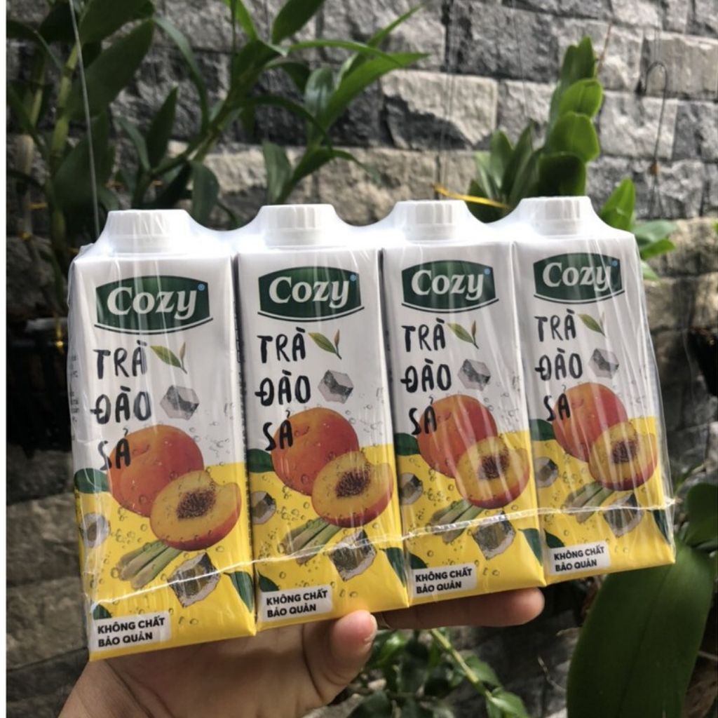 TràFREESHIP Trà Hoa Quả Cozy Lốc 4 Hộp Giải Nhiệt Mùa Hè 225ml