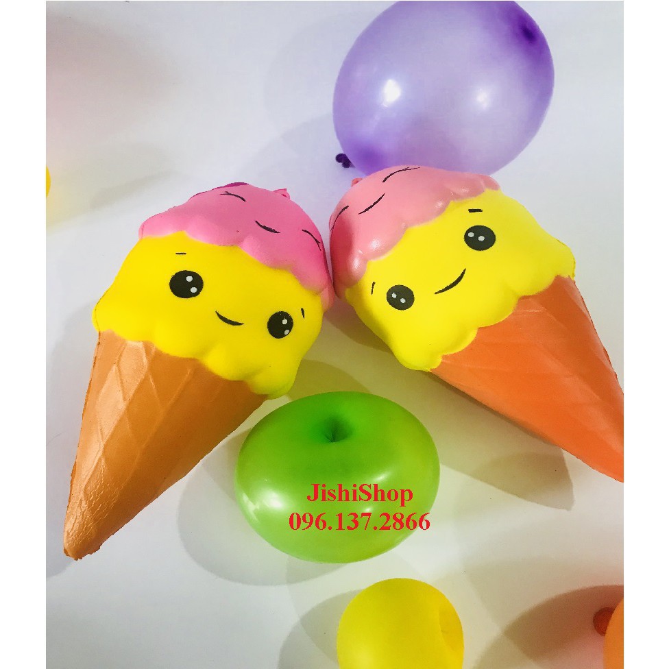  Squishy Kem Ốc Quế 2 tầng Khổng Lồ sku sp PR2595  FShip toàn quốc  Uđậu nành