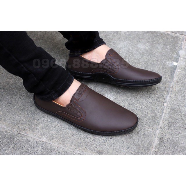 ( 2 MÀU) Giày lười nam Boss da bò chất đẹp - hàng xuất khẩu c | BigBuy360 - bigbuy360.vn