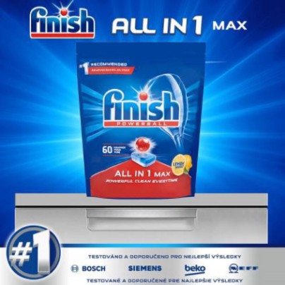 Viên Rửa Chén Bát Finish All In One GIÁ TỔNG KHO Viên Rửa Chén Bát Finish 3 Trong 1 Cho Máy Rửa Bát