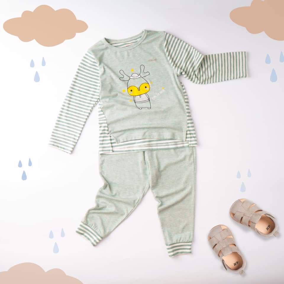 Bộ Dài Tay Chui Đầu Modal 2021