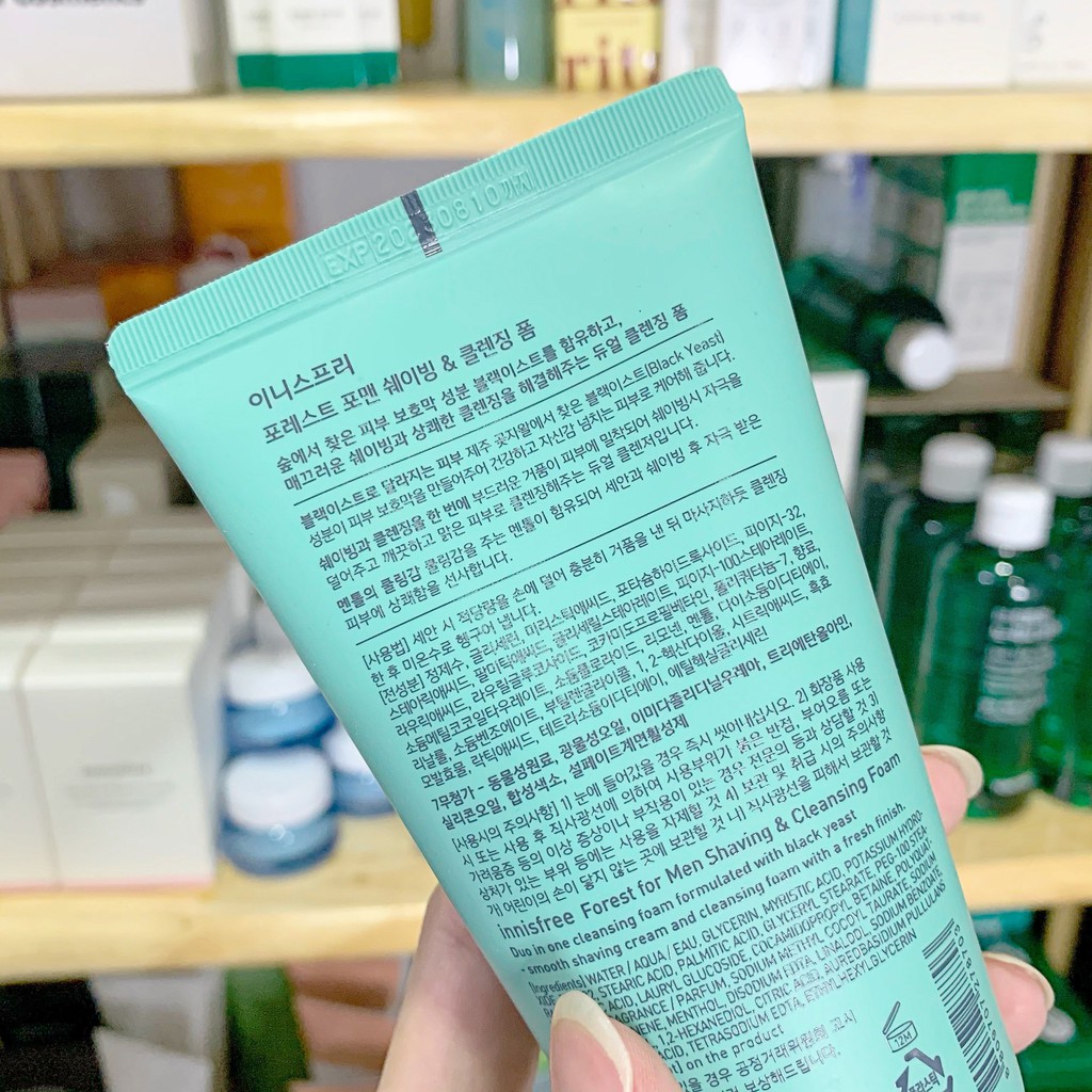 Sữa Rửa Mặt Nam Innisfree Forest For Men Shaving & Cleansing Foam