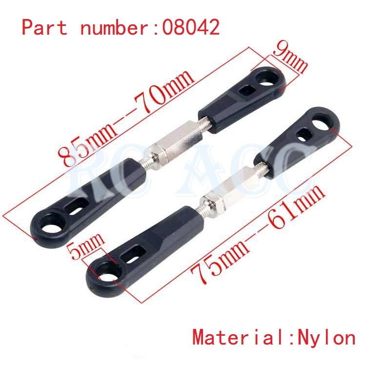 Set 2 Dây Nối Trước / Sau 08042 Cho Xe Điều Khiển HSP 1:10 Nitro