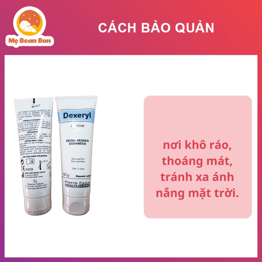 Kem dưỡng cho da nẻ chàm Dexeryl 50g của pháp an toàn cho bé từ sơ sinh không kích ứng da kể cả những bé có da nhạy cảm