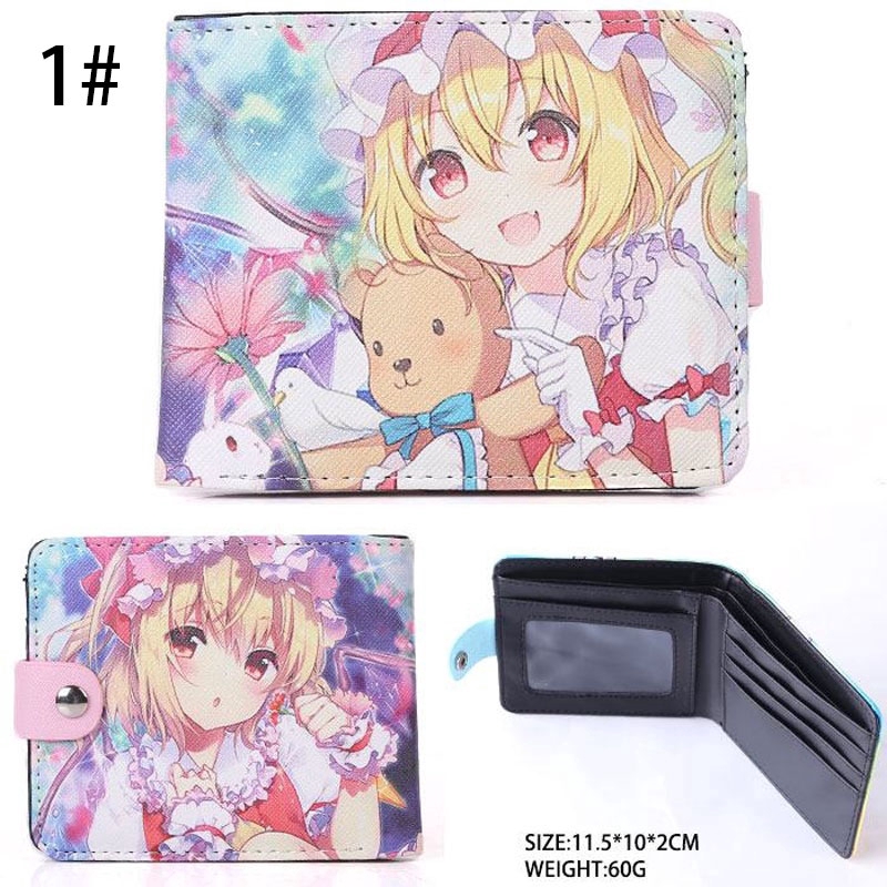 Ví ngắn in hình nhân vật anime Touhou Project cao cấp