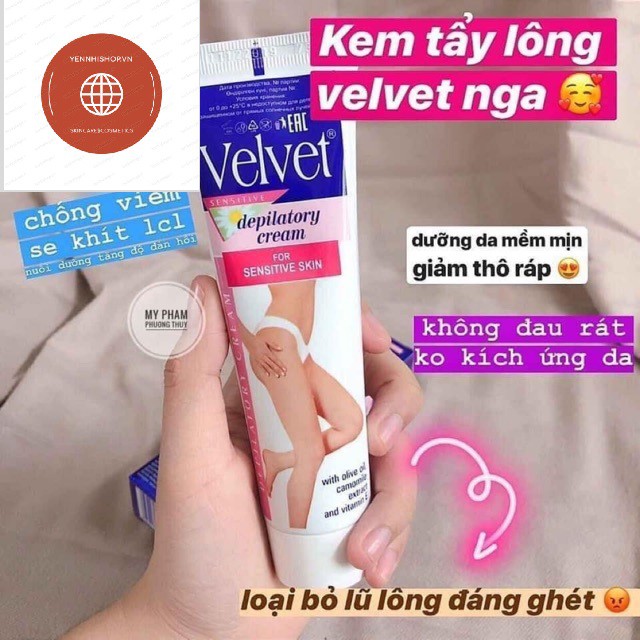 [HÀNG CHÍNH HÃNG] KEM TẨY LÔNG VELVET NGA 100ml