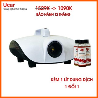 Máy khử mùi cho xe ô tô công nghệ nano kèm can dung dịch nano bạc dung tích 1 lít - bảo hành 12 tháng