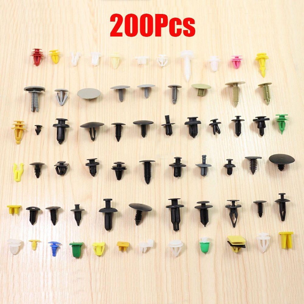 Set 200 Kẹp Đinh Tán Bằng Nhựa Chuyên Dụng