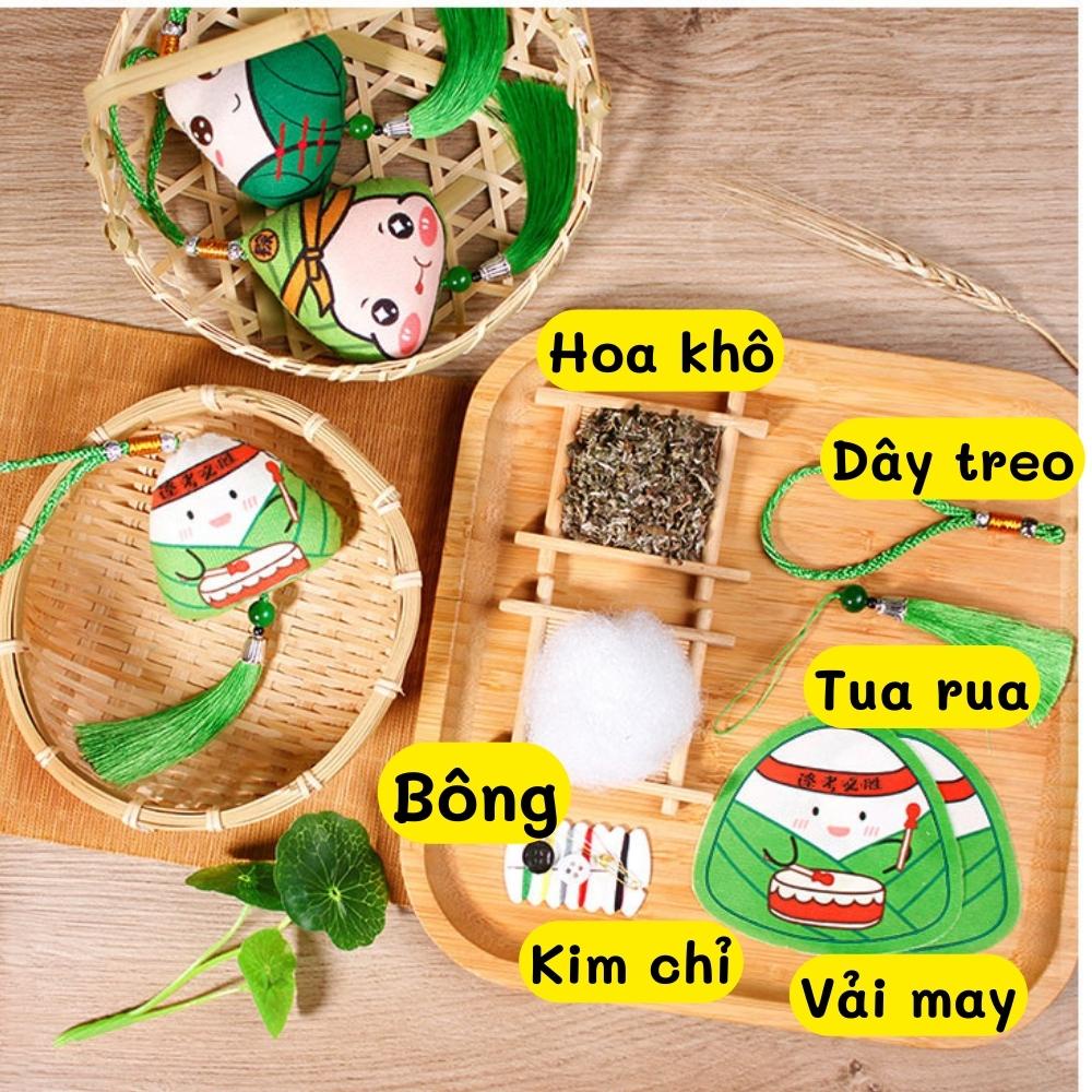 SET DIY TÚI THƠM HÌNH BÁNH Ú XANH MƯỚT NHIỀU BIỂU CẢM SINH ĐỘNG MAY MẮN