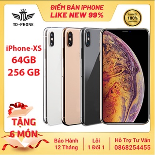 ĐT ĐT táo Xs 64-256Gb Quốc tế Mới 99% Đẹp Full Hộp Phụ Kiện Bảo Hành 12 Tháng 1 Đổi 1