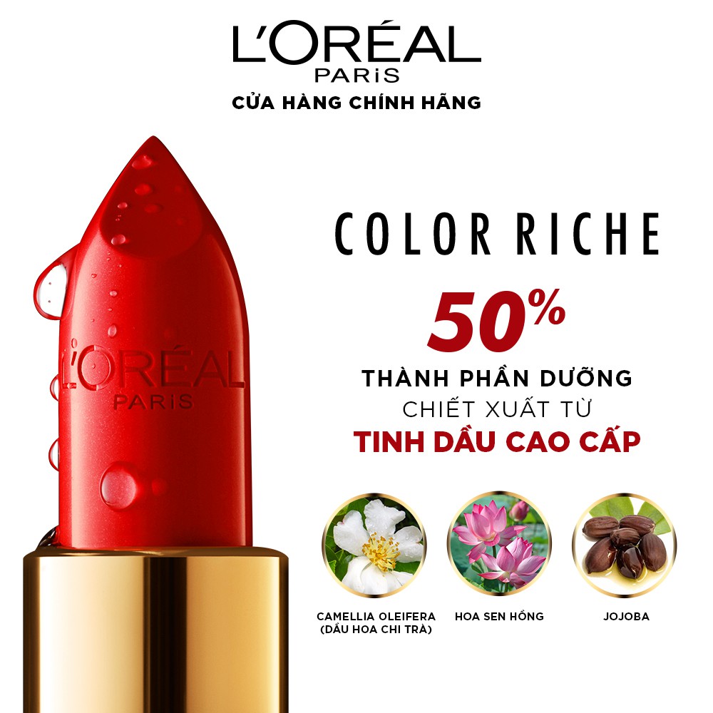 Son satin mịn mượt cao cấp L'Oreal Paris Color Riche Satin 3.7g | Thế Giới Skin Care