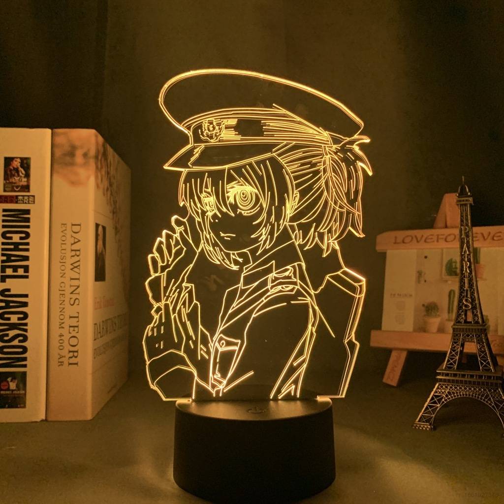 Đèn Ngủ LED Sạc USB Điều Khiển Từ Xa Hình Anime Jason Saga of Tanya